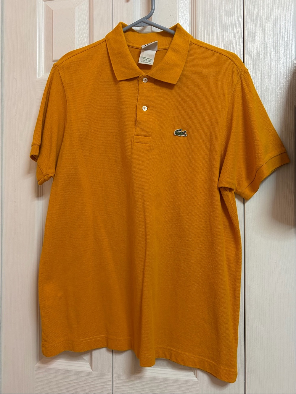 Lacoste Men's Golden Orange Pique Polo